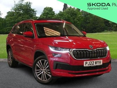 Used Skoda Kodiaq LAURIN & KLEMENT 150 HP (110 kW) 2022 Velvet red metallic SUV