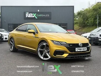 Used VW Arteon R-line 190 HP (139 kW) 2018 Yellow Hatchback