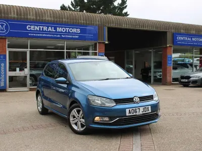 Used VW Polo Edition 90 HP (66 kW) 2017 Blue Hatchback