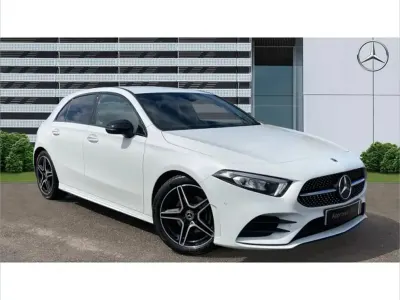 Used Mercedes A180 AMG Line Premium 136 HP (100 kW) 2023 White Hatchback