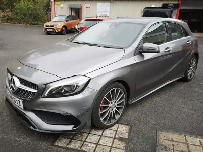 Used Mercedes A180 AMG Line Premium 107 HP (78 kW) 2016 Grey Hatchback