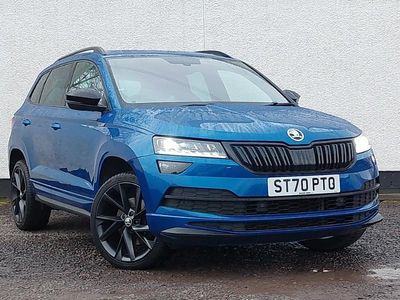 Used Skoda Karoq SportLine 150 HP (110 kW) 2021 Blue SUV