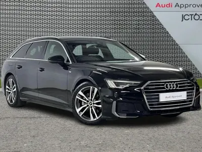 Used Audi A6 S-Line 200 HP (147 kW) 2022 Black Estate