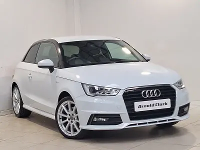 Used Audi A1 S-Line 125 HP (91 kW) 2015 White Hatchback