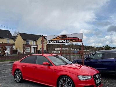 Used Audi A4 S-Line 150 HP (110 kW) 2014 Red Sedan
