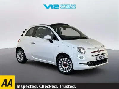 Used Fiat 500 Red 70 HP (51 kW) 2022 White Cabriolet