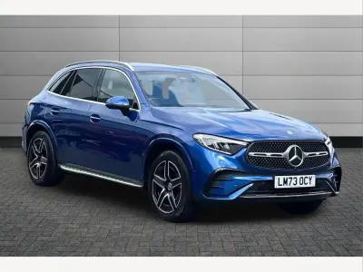 Second-hand Mercedes GLC220 AMG line 194 CP (142 kW) 2023 Albastru SUV