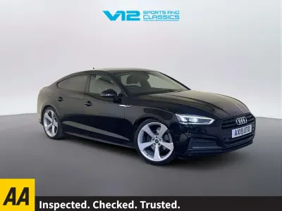 Used Audi A5 Sportback Black Edition 190 HP (139 kW) 2019 Black Hatchback