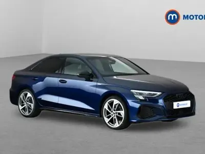 Used Audi A3 Black Edition 150 HP (110 kW) 2024 Blue Sedan