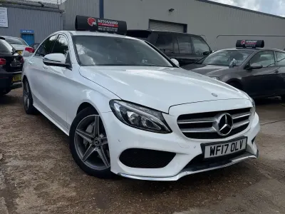 Used Mercedes C250 AMG line 2017 White Sedan