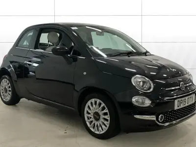 Używany Fiat 500 Lounge 69 KM (50 kW) 2019 Czarny Hatchback