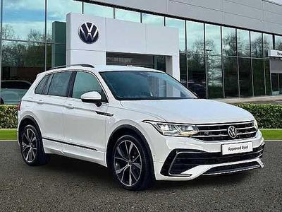 White Used 2021 VW Tiguan R-line SUV | £23,591 (Fair price)