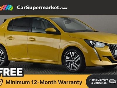 Yellow Used 2021 Peugeot 208 Allure Premium Hatchback | £10,497 (Fair price)