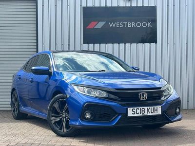 Blue Used 2018 Honda Civic EX Hatchback | £7,160 (Expensive)