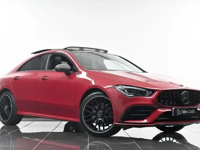 Usado Mercedes CLA250e AMG Line Premium Plus 2022 Vermelho Sedan