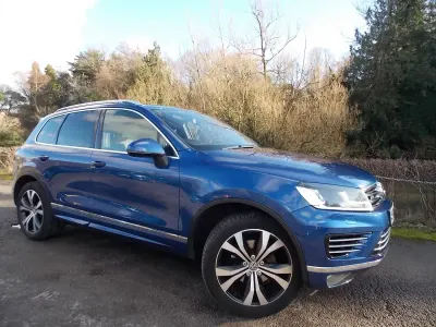 Used VW Touareg R-line 262 HP (192 kW) 2015 Blue SUV