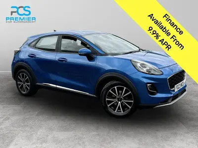 Used Ford Puma Titanium 125 HP (91 kW) 2023 Desert island blue (exclusive paint) SUV
