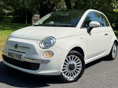 Used Fiat 500 Lounge 69 HP (50 kW) 2012 White Hatchback