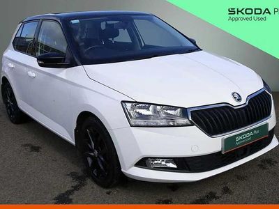Used Skoda Fabia Colour Edition 94 HP (69 kW) 2019 Candy white black magic pearl effect Hatchback