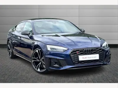 Used Audi A5 Black Edition 341 HP (250 kW) 2022 Blue Coupe