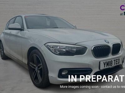 Used BMW 118 Sport Line 136 HP (100 kW) 2018 White Hatchback