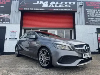Used Mercedes A180 AMG line 109 HP (80 kW) 2017 Grey Hatchback