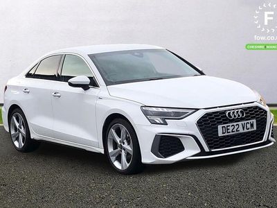 White Used 2022 Audi A3 S-Line Sedan | £19,699 (Fair price)