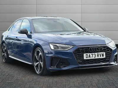 Used Audi A4 Black Edition 150 HP (110 kW) 2023 Blue Sedan