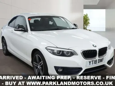 Used BMW 218 Sport Line 2018 White Coupe