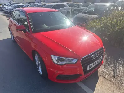 Used Audi A3 S-Line 2014 Red Hatchback