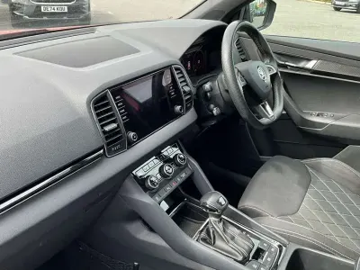 Used Skoda Karoq SportLine 150 HP (110 kW) 2019 Red SUV