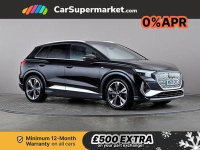 Black Used 2021 Audi Q4 e-tron S-Line SUV | £32,197
