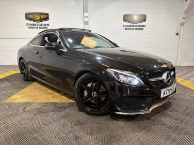 Used Mercedes C220 AMG Line Premium Plus 170 HP (125 kW) 2018 Black Coupe