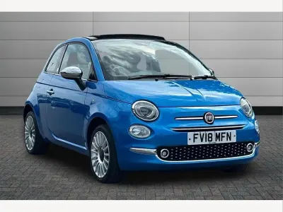 Used Fiat 500 Mirror 68 HP (50 kW) 2018 Blue Cabriolet