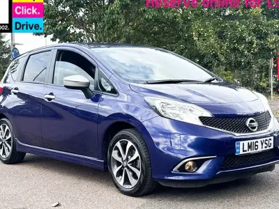 Used Nissan Note N-TEC 78 HP (57 kW) 2016 Blue Hatchback