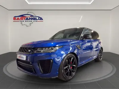 Used Land Rover Range Rover Sport SVR 566 HP (416 kW) 2020 Blue SUV