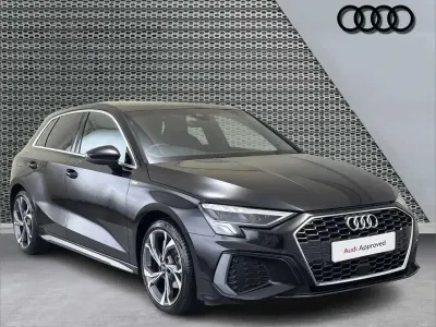 Used Audi A3 S-Line 147 HP (108 kW) 2024 Black Hatchback