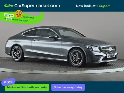 Usado Mercedes C200 AMG Line Premium 2018 Cinzento Coupé