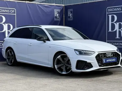 Used Audi A4 Black Edition 150 HP (110 kW) 2020 White Estate