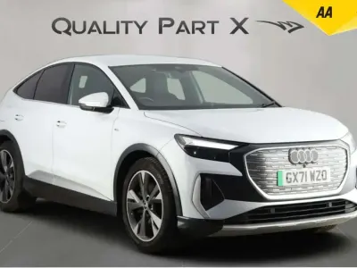 Used Audi Q4 Sportback e-tron S-Line 219 kW (299 HP) 2021 White SUV