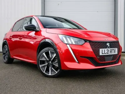 Second-hand Peugeot e-208 GTi 100 kW (136 CP) 2021 Roșu Hatchback