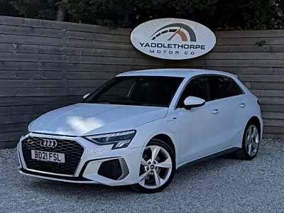 Used Audi A3 e-tron S-Line 2021 White Hatchback
