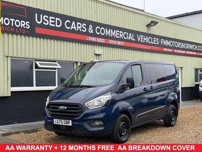 Used Ford Transit Custom Trend 105 HP (77 kW) 2020 Blue Van