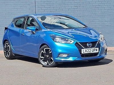Used Nissan Micra Acenta 92 HP (67 kW) 2022 Blue Hatchback