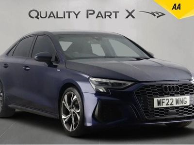 Used Audi A3 S-Line 110 HP (80 kW) 2022 Blue Sedan