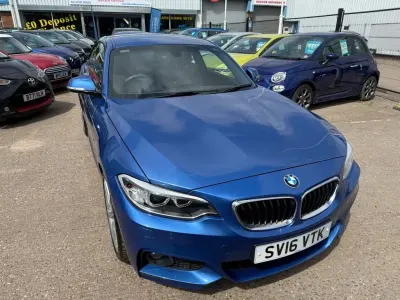 Used BMW 218 M Sport 136 HP (100 kW) 2016 Blue Coupe