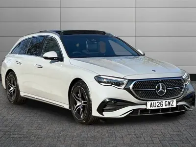 Used Mercedes E220 AMG Line Premium 197 HP (144 kW) 2026 Alpine grey Estate