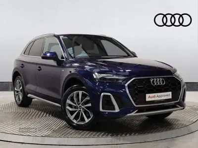 Used Audi Q5 S-Line 204 HP (150 kW) 2021 Blue SUV