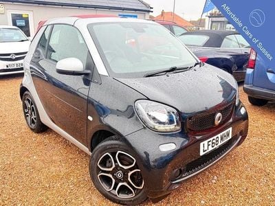 Used Smart ForTwo Cabrio Premium 90 HP (66 kW) 2018 Black/silver Cabriolet