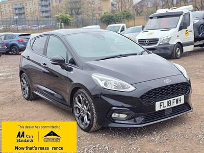 Black Used 2018 Ford Fiesta ST-Line Hatchback | £9,488 (Fair price)